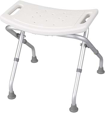 The collapsible Drive Medical Deluxe Folding Bath Bench 