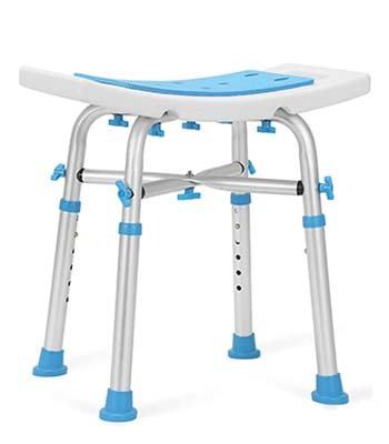 The Health Line Heavy Duty Shower Stool with bowed seat