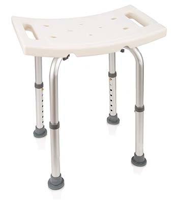 The Healthline Trading Shower Bench with molded platic seat