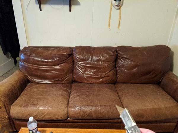 Photo of Couch Before I Took It Apart