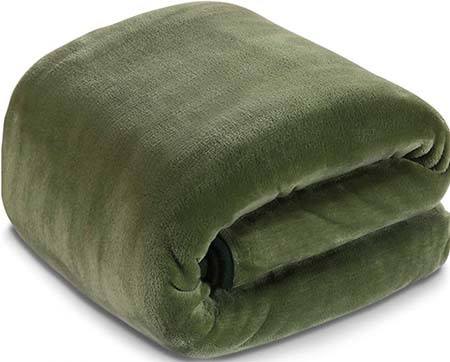 LEISURE TOWN Fleece Blanket Green
