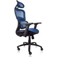 NOUHAUS Ergo3D Ergonomic Mesh Office Chair Blue Color Side View