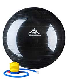 Large Exercise Ball Black Color with Pump
