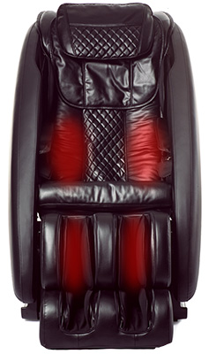 Ji massage chair brown variant with heating in the lumbar and calf areas