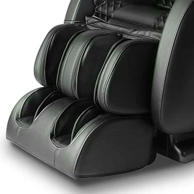 Mynta Massage Chair with black PU-wrapped leg ports