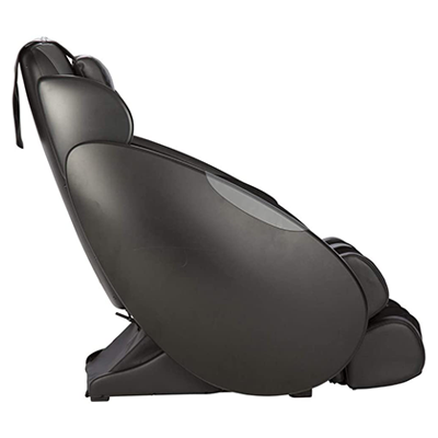 iJoy Total Massage Chair with black SofHyde upholstery, black exterior, and black base