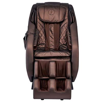 Forever Rest massage chair with dark brown PU upholstery and dark brown exterior