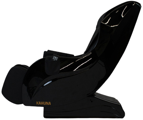 Kahuna HM 5000 with black PU upholstery, glossy black exterior, and brand name on the side