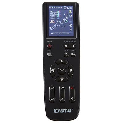 Kyota M673 Kenko's remote with a small LCD screen and buttons