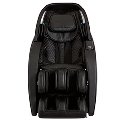 Yutaka M898 with black faux leather upholstery and chrome finish for the speakers on both sides of the headrest