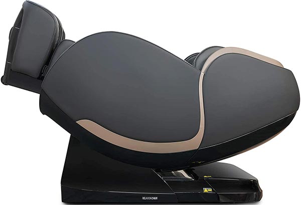 Yukon 4D massage chair in zero gravity recline with the legports elevated above the heart