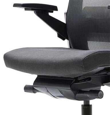 Sidiz T80 Chair black variant with mesh seatback, fabric-covered seat, and adjustable armrests