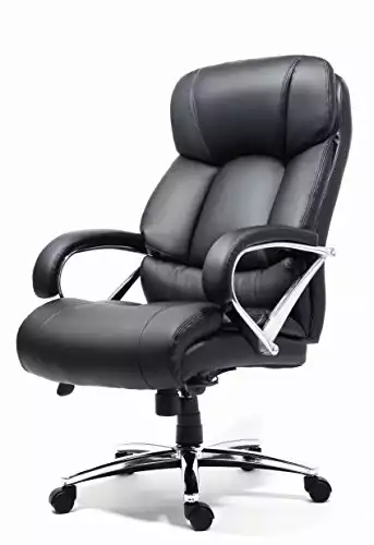 Office Factor Big and Tall Black Executive Office Chair