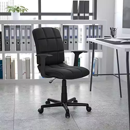 Flash Furniture Quilted Vinyl Swivel Task Chair
