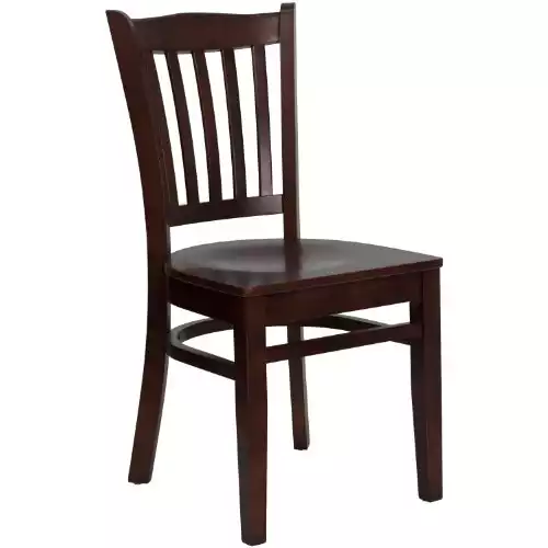 Flash Furniture HERCULES Vertical Slat Back Dining Chair