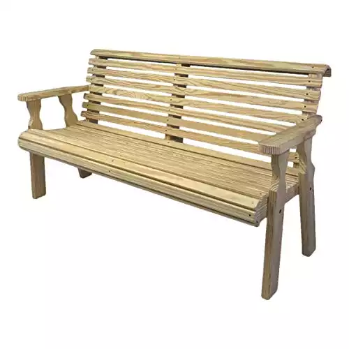 CAF Amish Heavy Duty Roll Back Garden Bench