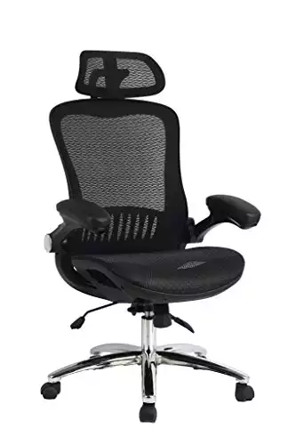 Viva1366F High Back Adjustable Mesh Chair with Flip Up Arms