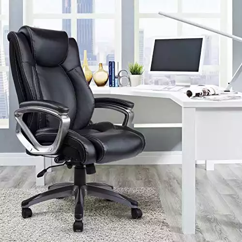 VANBOW Leather Memory Foam Office Chair