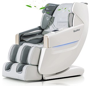 White R8601 model of iBooMas Massage Chair