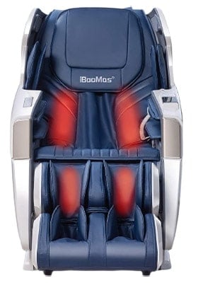 Lumbar and calf heating locations in the iBooMas Full Body Massage Chair