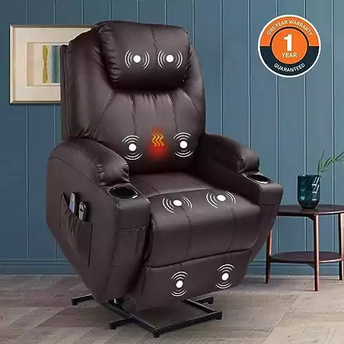 Magic Union Wall Hugger Power Lift Massage Recliner