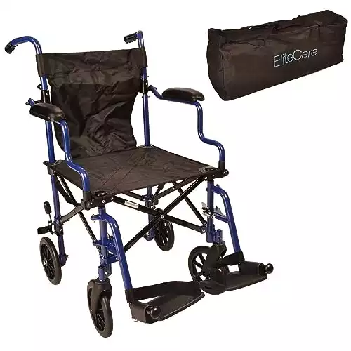 Elite Care Lightweight Deluxe Transport Chair