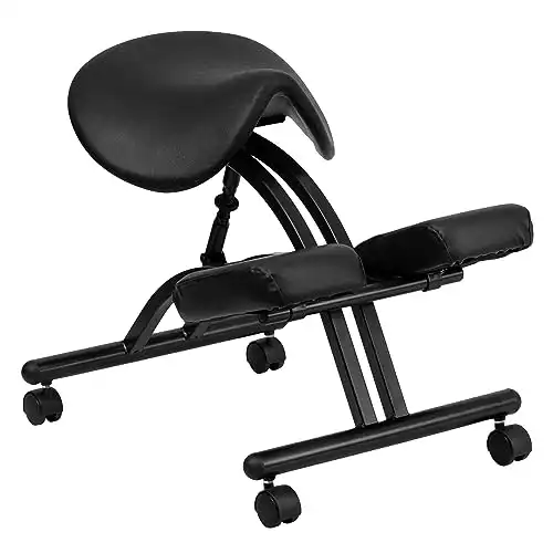 Flash Furniture Black Saddle Kneeler Chairs