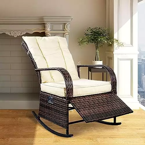 SCYL Rattan Rocking Recliner