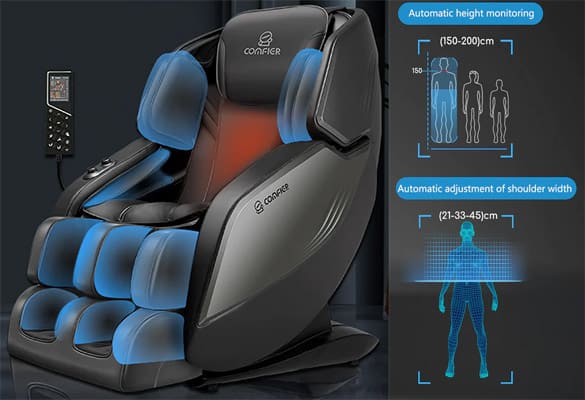 Fullbody Air Massage Bags of Comfier Massage Chair