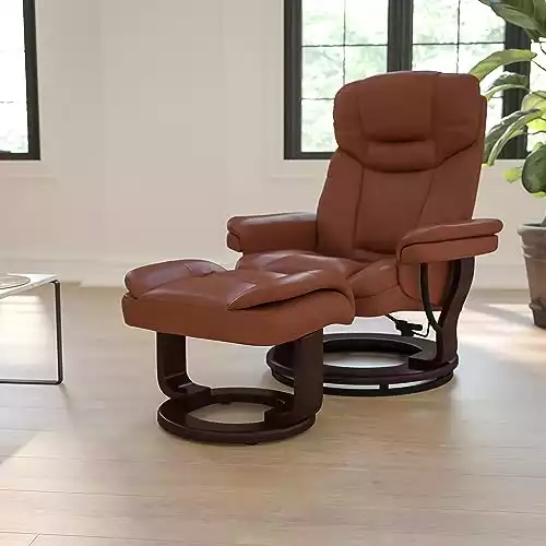 Flash furniture recliner discount chair with ottoman