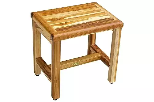 EcoDecors Eleganto Teak Shower Bench