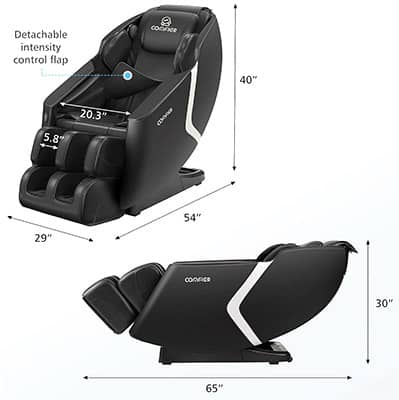 Dimensions of Comfier CF-9212 Massage Chair