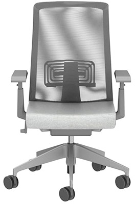 Frontview of Haworth Very Mesh Office Chair
