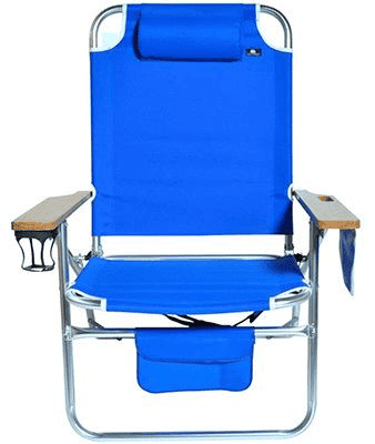 Big Jumbo Heavy Duty Beach Chair, Best High Weight Capacity Beach Chairs, Front View